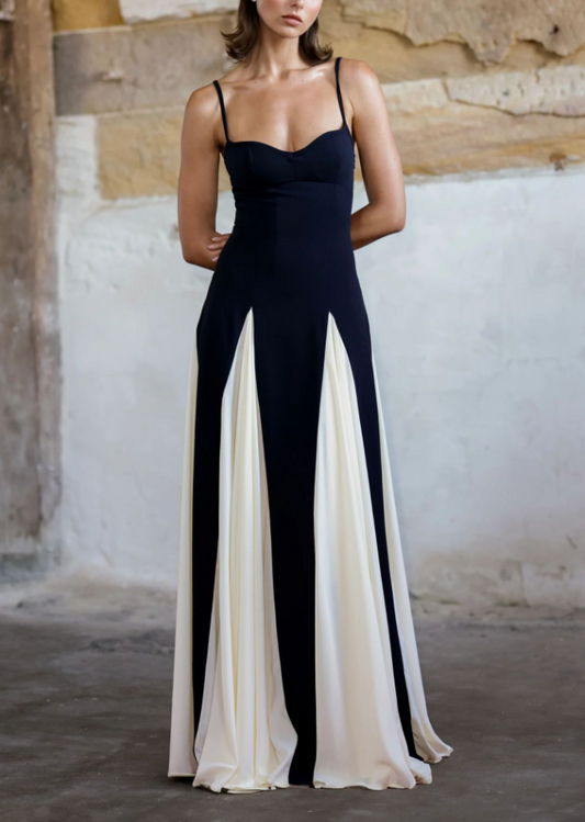 Elegance Panelled Maxi Dress